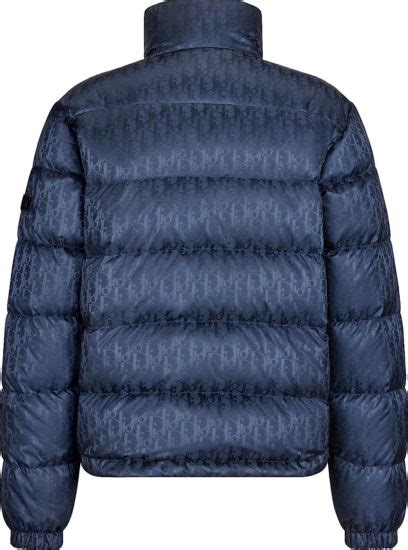 dior oblique puffer|dior puffer jacket navy.